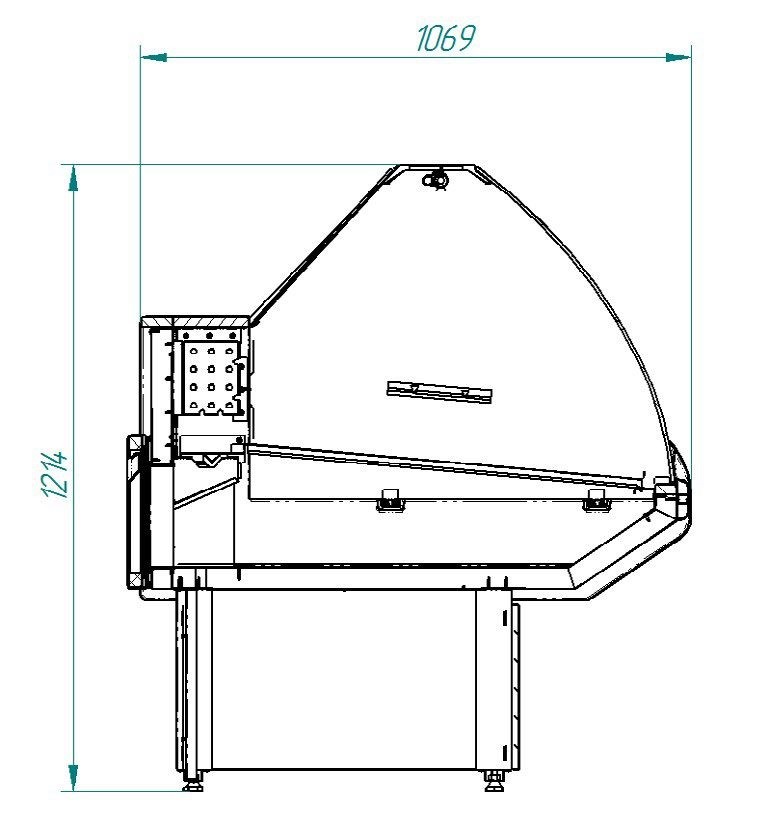 Витрина холодильная CRYSPI Octava XL 1200 - Изображение 2