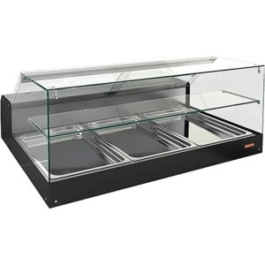 Витрина холодильная настольная HICOLD VRS 3 GN S с полкой