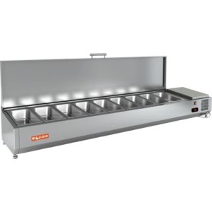 Витрина холодильная для ингредиентов HICOLD VRTU 1970 к PZE3 (1/3)