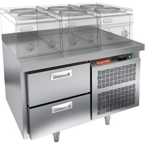 Стол охлаждаемый HiCold SN 2/TN LT SH под тепловое оборудование, без столещницы