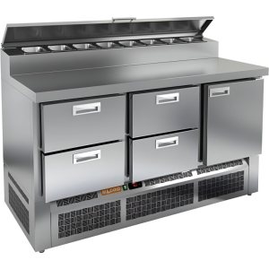 Стол холодильный для пиццы HiCold PZE2-221/GN (1/6H)