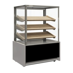 Витрина кондитерская Carboma KC70 N 0,6-2 Light (9006-9005) (0,6 Carboma Cube ТЕХНО) хлебная, без стекла