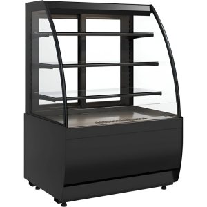 Витрина кондитерская Carboma K70 VM 1,3-2 Standard открытая (версия 2.0) (9005)