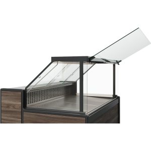 Витрина морозильная Carboma GC111 SL 0,94‑1 (1008 Темный дуб) (газлифт, без боковин) - Изображение 2