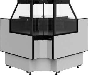 Витрина холодильная Carboma GC95 VM-6-1 внутренний угол без боковин (версия 2.0) (9006-9005)