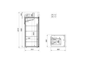Шкаф холодильный среднетемпературный Arkto D0.7-SL - Изображение 2