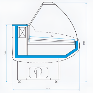 Витрина морозильная CRYSPI Gamma-2 M 1500 - Изображение 3